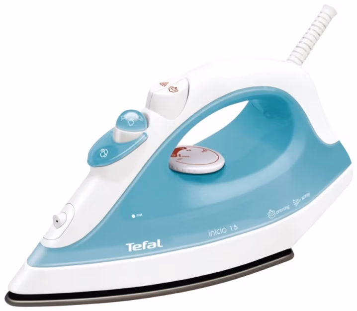 Утюг Tefal FV1216EO, 200 мл, Белый/Голубой 